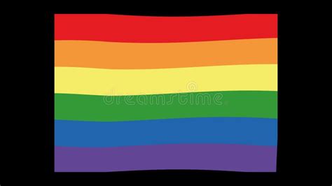 Looped Animation Of The Gay Pride Flag Waving Stock Video Video Of Symbol Movement 233990707