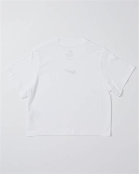 Nike Girls Nsw Essential Ss Tee White Black Surfstitch