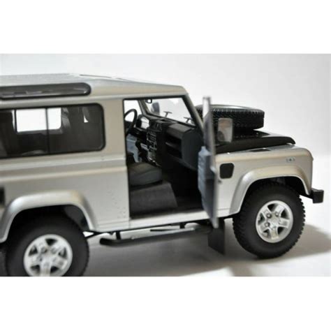 Miniatura Carro Land Rover Defender Prata Kyosho