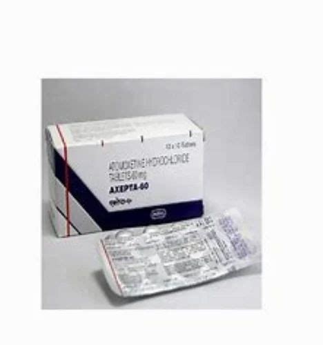 Axepta Mg Tablet Atomoxetine Mg Packaging Size Tablets At