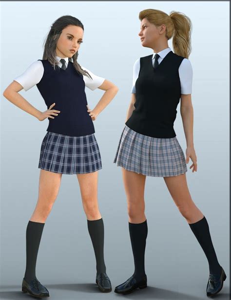 H&C School Uniforms for Genesis 8 Female(s) - Render-State