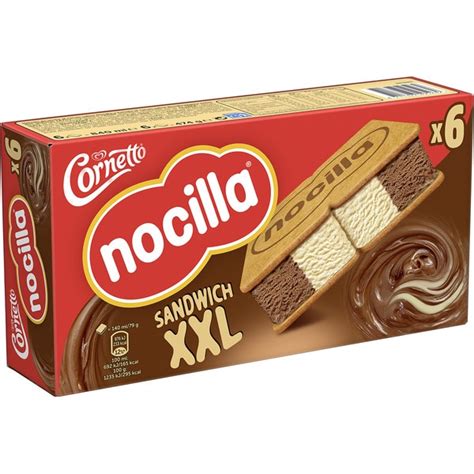 Nocilla sándwich helado sabor nocilla al cacao y nocilla blanca 6