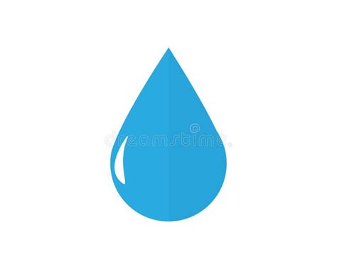 Regenwasser Tropfen Vektor Symbol F R Wasser Zu Trinken Regen Stock