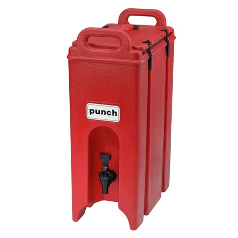 Cambro Camtainer 5 Gallon Capacity Hot Red