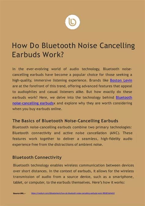 PPT - How Do Bluetooth Noise Cancelling Earbuds Work PowerPoint ...