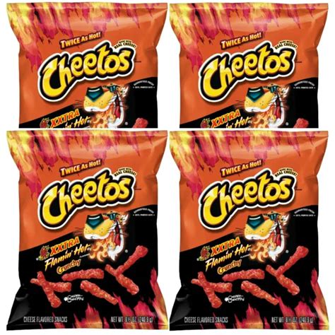 Cheetos Crunchy Xxtra Flamin Hot Cheese Flavored Snacks Oz