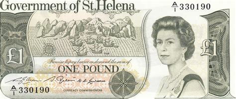 St Helena Pound Geldschein Banknote One Pound Sankt Helena Unc