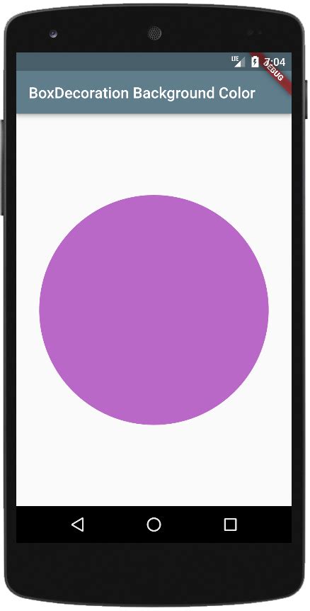 Flutter BoxDecoration Background Color Flutter Tutorials