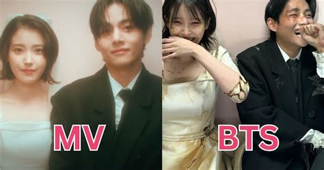 Netizens Can T Get Enough Of Bts S V And Iu In Behind The Scenes Photos