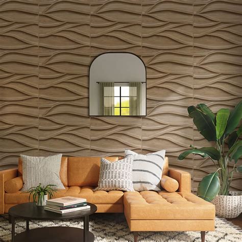 STICKGOO 3D Wall Panels For Interior Wall Decor PVC Wave Wall Tiles