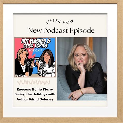Reasons Not To Worry During The Holidays With Author Brigid Delaney HOT FLASHES COOL TOPICS