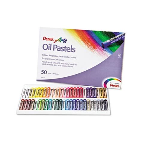 Pentel Oil Pastel Set With Carrying Case PENPHN50 Shoplet