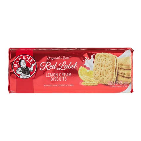 Bakers Red Label Lemon Cream Biscuit Sandwich Cookies World Market