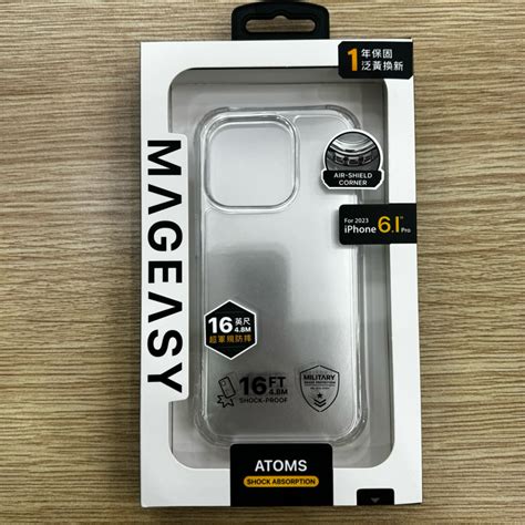 Mageasy 魚骨switcheasy Atoms 超軍規防摔透明手機殼 Iphone 15 Pro 蝦皮購物