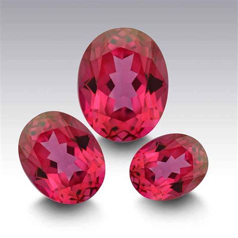 Azotic® Hot Pink Topaz Oval Faceted Gemstones Riogrande