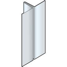 Cedral Profil Joint Filant Aluminium Laqu Pour Bardage Cedral Blanc