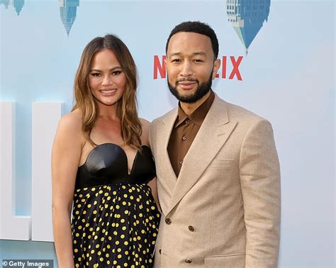 Chrissy Teigen Puts On Leggy Display In Sexy Polka Dot Dress As She And