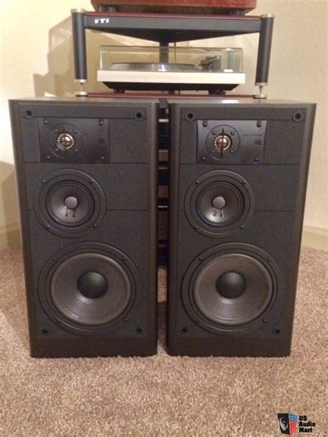 Beautiful Vintage Jbl Lx44 Loudspeakers 1987 92 Black Ash For Sale