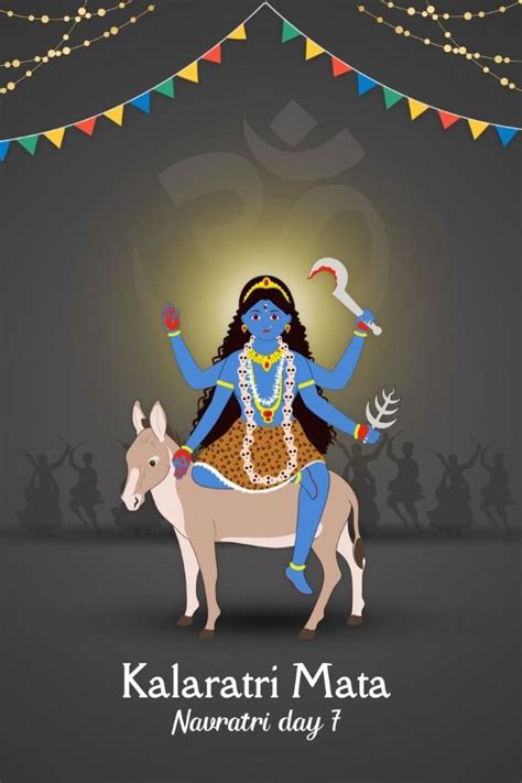 Navratri Day Maa Kalaratri And Maha Saptami Puja Vidhi Colour