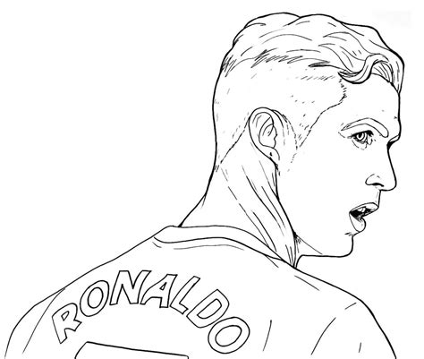 Desenhos De Imagem De Ronaldo Para Colorir E Imprimir Colorironline