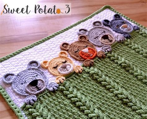 Sleep Tight Teddy Bear Set Crochet Pattern Sweet Potato Baby