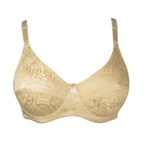 Soutien gorge D en dentelle fleurie beige lingerie femme grande taille Beige Cdiscount Prêt