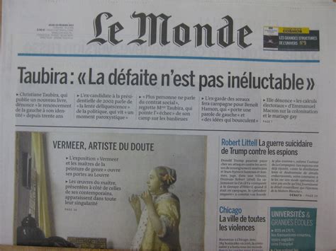 Le Monde French Daily Newspaper February Structures Of The