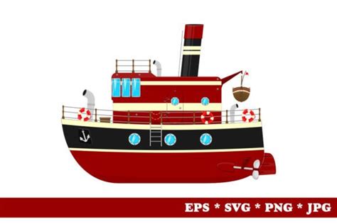 Cartoon Ship Graphic By Norsob Creative Fabrica