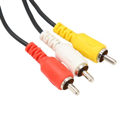 Mini Din To 6 Rca Cable 9 Pin Clear Signal Stable Sound Video Composite