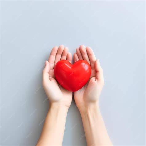 Premium AI Image | A pair of hands holding a heart