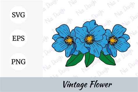 Himalayan Poppy Flower Illustration Svg Graphic By Nurdesign99