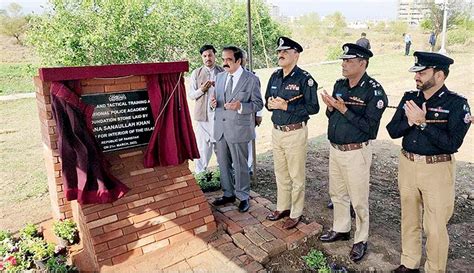 Federal Minister For Interior Rana Sanaullah Khan Laying The