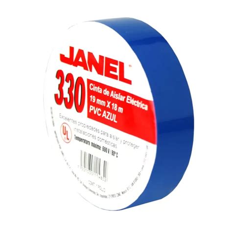 CINTA DE AISLAR 330 19MM X 18MTS AZUL Atado De 4 Pzas Super Papelera