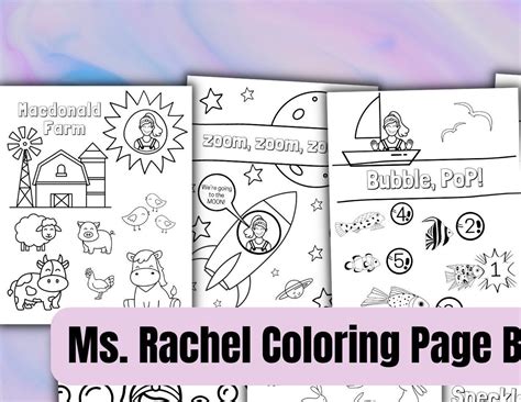 Ms. Rachel Coloring Pages Digital Download Kids Coloring - Etsy Australia