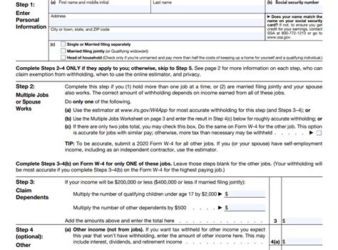 Federal Tax Withholding Worksheet Tax Withholding Estimator