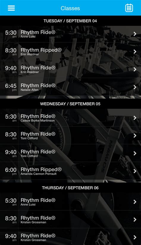 Class Schedule - Hingham | Cycle Town