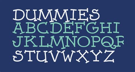 Dummies Free Font What Font Is