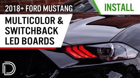 How To Install Ford Mustang Multicolor Switchback Drl Led