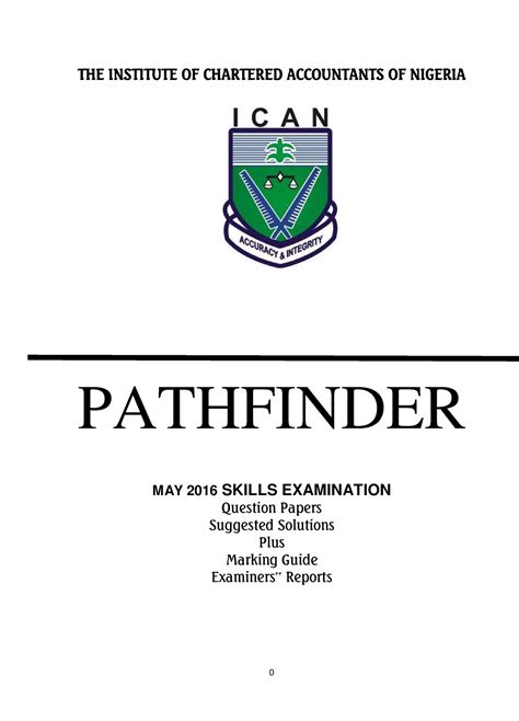 Pathfinder MAY 2016 Skills Advanced Financial Accounting OAU Studocu