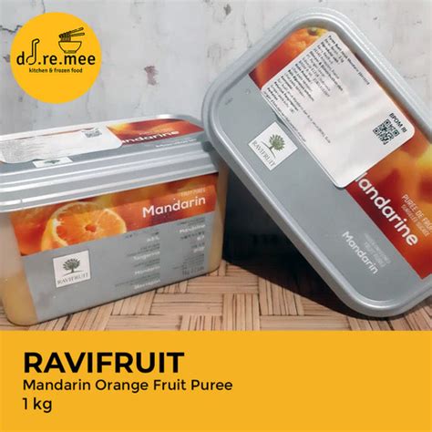 Jual Ravi Fruit Mandarin Orange Fruit Puree Puree Buah Jeruk Beku