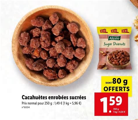 Promo Cacahu Tes Enrob Es Sucr Es Chez Lidl