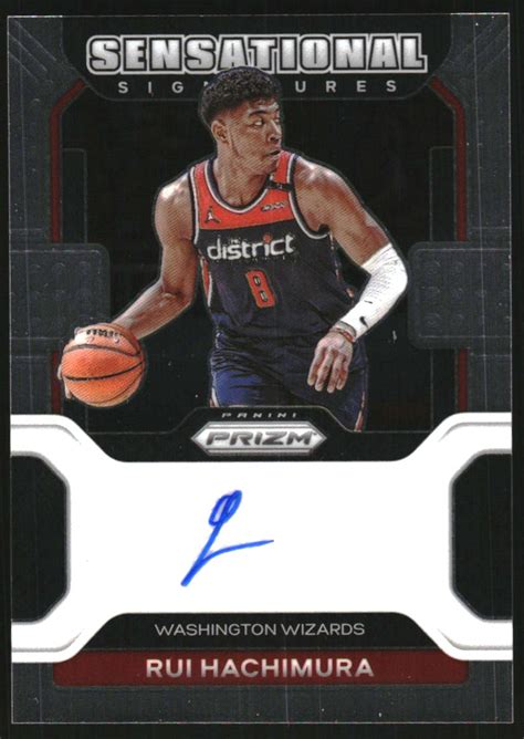 Panini Prizm Sensational Signatures Rui Hachimura Nm Mt