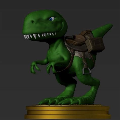 Co3d Smiling Cargo Dinosaur