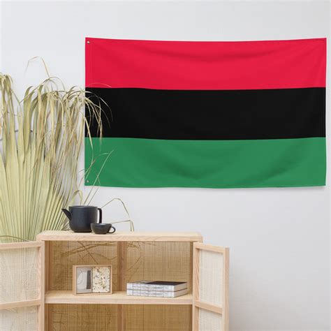 RED, BLACK & GREEN Flag, Black History Flag, Pan-african Flag