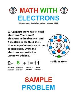 Math With Electrons By Monaco Lane Curriculum For Early Literacy