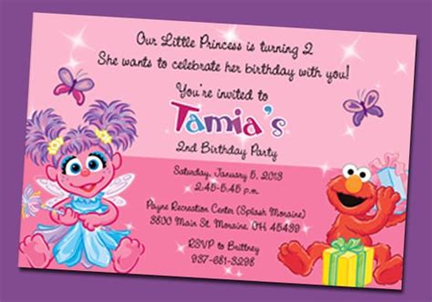 Items Similar To Abby Cadabby And Elmo Personalized Birthday