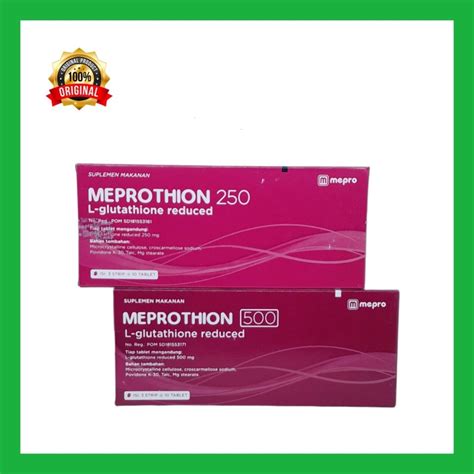 Jual Meprothion 250 Mg 500 Mg L Glutathione Anti Aging Suplemen