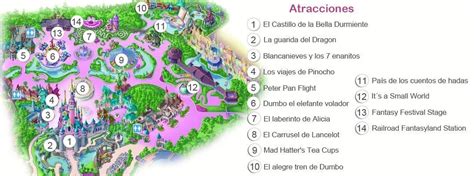 Fantasyland Disneyland Map