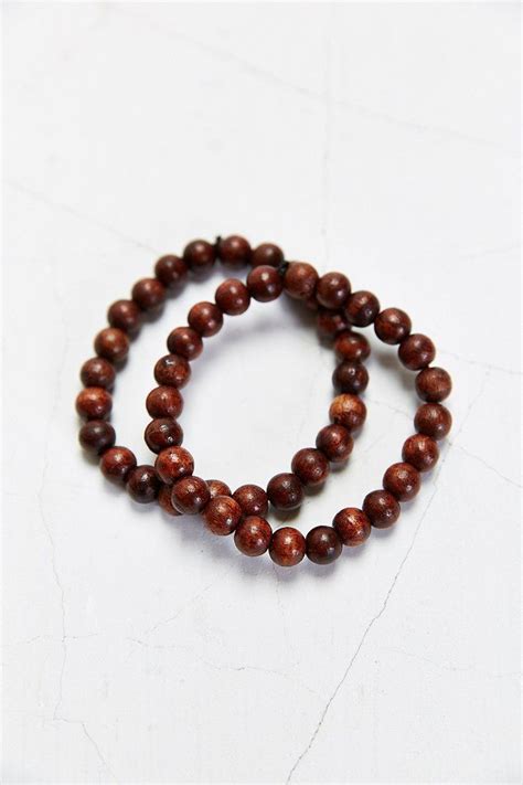 Double Brown Beaded Bracelet Brown Beaded Bracelet Beaded Bracelets