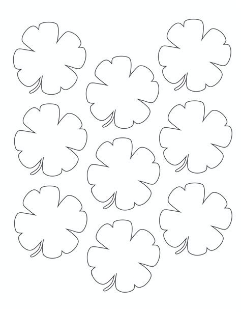 Free Shamrock Outline Printables